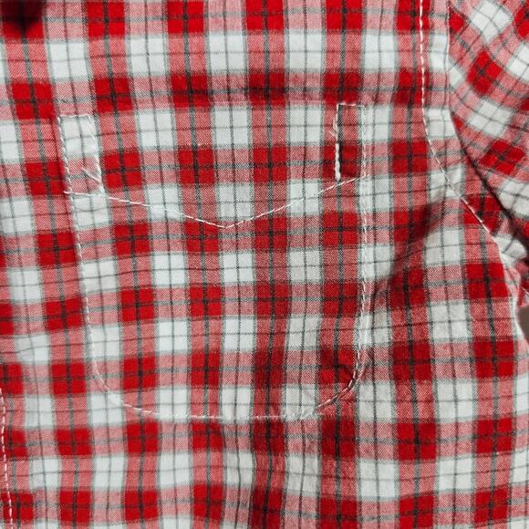Janie and Jack Baby Boy's Holiday Plaid Button Down Oxford Shirt 12-18 M… - Picture 6 of 10